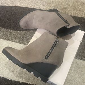 Sorel Women's Joan Uptown Zip Bootie — Waterproof Leather Wedge Boots
#18